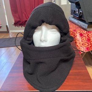 Black fleece balaclava